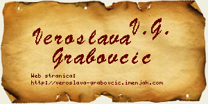 Veroslava Grabovčić vizit kartica